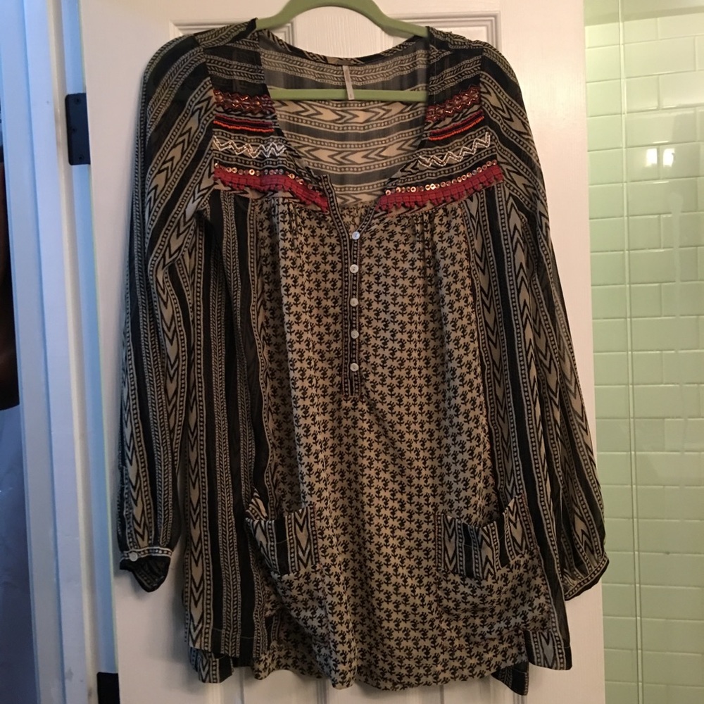 Free people beaded tunic